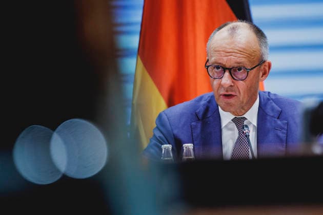 Friedrich Merz (CDU), Bundeskanzler, aufgenommen im Rahmen der Teilnahme am Regionalen Wachstumsforum im Bundeskanzleramt in Berlin, 08.10.2026. Berlin Deutschland Copyright: xFlorianxGaertnerx