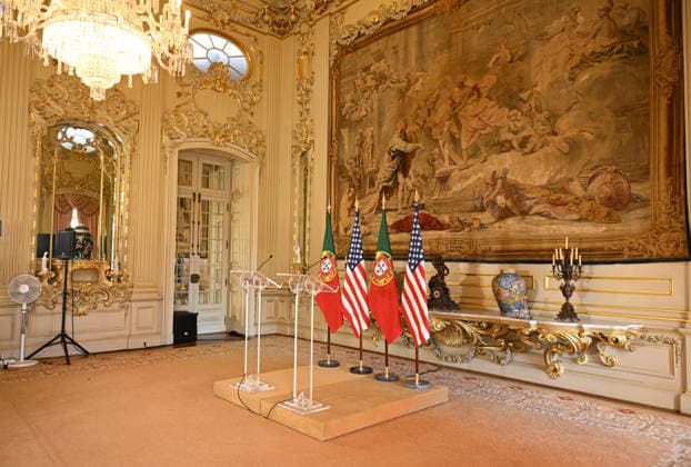 Marco Rubio - Paulo Rangel joint press conference in Lisbon LISBON, PORTUGAL - 08 OCTOBER: US Secretary of State Marco Rubio (L) and Portugal s Foreign Minister Paulo Rangel give a joint press conference at the Necessidades Palace, the Portuguese foreign ministry, in Lisbon on October 8, 2026. (Photo by Zed Jameson Anadolu Agency via Getty Images) Zed Jameson Anadolu Lisbon Portugal. Editorial use only. Please get in touch for any other usage.  Copyright: x2026xAnadoluxZedxJamesonx