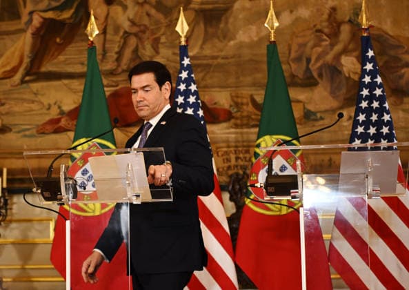 Marco Rubio - Paulo Rangel joint press conference in Lisbon LISBON, PORTUGAL - 08 OCTOBER: US Secretary of State Marco Rubio (L) and Portugal s Foreign Minister Paulo Rangel give a joint press conference at the Necessidades Palace, the Portuguese foreign ministry, in Lisbon on October 8, 2026. (Photo by Zed Jameson Anadolu Agency via Getty Images) Zed Jameson Anadolu Lisbon Portugal. Editorial use only. Please get in touch for any other usage.  Copyright: x2026xAnadoluxZedxJamesonx