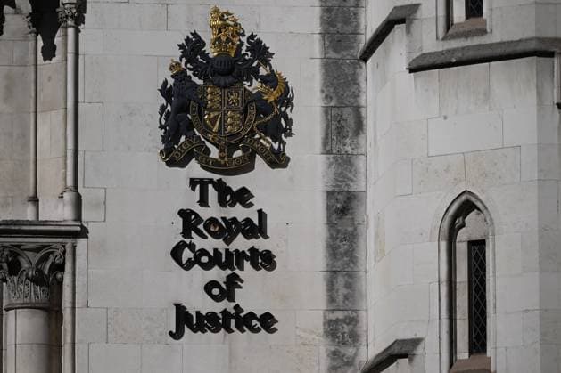 Royal Courts of Justice seen ahead of Andrew Mountbatten-Windsor s hearing LONDON, UNITED KINGDOM - OCTOBER 8: A view of the Royal Courts of Justice emblem on the building, where the hearing of Andrew Mountbatten-Windsor s legal challenge against search warrants related to his arrest over his alleged links to Jeffrey Epstein is due to take place in London, United Kingdom, on October 8, 2026. Rasid Necati Aslim Anadolu London United Kingdom. Editorial use only. Please get in touch for any other usage.  Copyright: x2026xAnadoluxRasidxNecatixAslimx