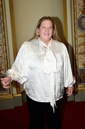 Kathy Kelly beim Pressegespräch und Präsentation des 16. HOPE-Award zur 18. Hope Gala 2026 im Schauspielhaus Dresden. Dresden, 08.10.2026