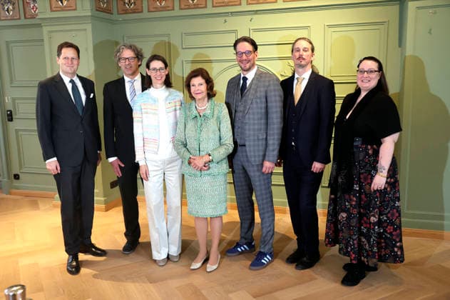 Georg Friedrich Prinz von Preußen, Philipp Haug, Bettina Gräfin Bernadotte, Königin Silvia von Schweden, Björn Graf Bernadotte, Christian Graf Bernadotte und Diana Gräfin Bernadotte beim Jubiläum der Mentor-Stiftung auf der Insel Mainau. Mainau, 08.10.2026
