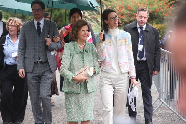 Königin Silvia von Schweden und Bettina Gräfin Bernadotte beim Jubiläum der Mentor-Stiftung auf der Insel Mainau. Mainau, 08.10.2026