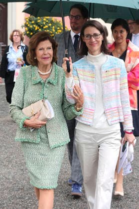 Königin Silvia von Schweden und Bettina Gräfin Bernadotte beim Jubiläum der Mentor-Stiftung auf der Insel Mainau. Mainau, 08.10.2026