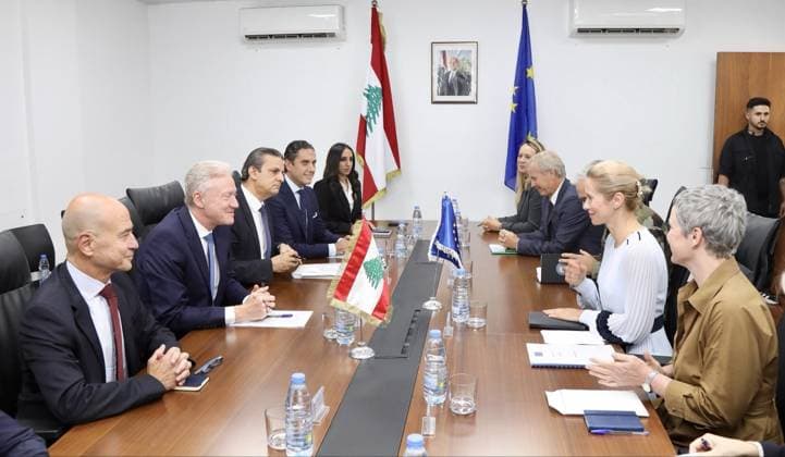 Youssef Raggi - Kaja Kallas meeting in Beirut BEIRUT, LEBANON - OCTOBER 08 : (----EDITORIAL USE ONLY – MANDATORY CREDIT LEBANESE FOREIGN MINISTRY HANDOUT - NO MARKETING NO ADVERTISING CAMPAIGNS - DISTRIBUTED AS A SERVICE TO CLIENTS----) Lebanese Foreign Minister Youssef Raggi meets with EU High Representative for Foreign Affairs and Security Policy Kaja Kallas and her delegation in Beirut, Lebanon on October 08, 2026. Lebanese Foreign Ministry - Handout Anadolu Beirut Lebanon. Editorial use only. Please get in touch for any other usage.  Copyright: x2026xAnadoluxLebanesexForeignxMinistryx-xHandoutx