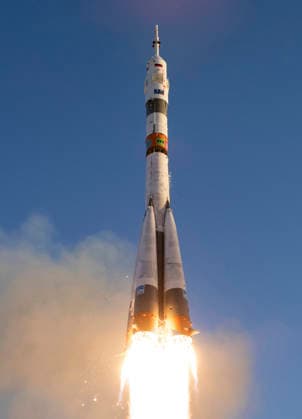 October 8, 2026, Baikonur, Kazakhstan: Baikonur, Kazakhstan. 14 July, 2026. A Soyuz rocket lifts off from the Baikonur Cosmodrome carrying NASA astronaut Anil Menon and Roscosmos cosmonauts Pyotr Dubrov and Anna Kikina to the International Space Station, July 14, 2026 in Baikonur, Kazakhstan. The crew docked to the station the same day. Baikonur Kazakhstan - ZUMAp138 20261008_zaa_p138_072 Copyright: xBillxIngalls Nasax