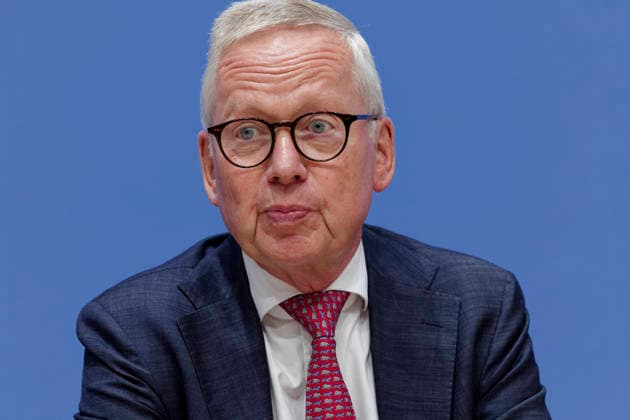 Normenkontrollrat zum Bürokratieabbau 2026-10-08 Deutschland, Berlin Bundespressekonferenz: Jahresbericht des Nationalen Normenkontrollrats (NKR) zum Bürokratieabbau. Im Bild Lutz Goebel, Vorsitzender des Nationalen Normenkontrollrats.