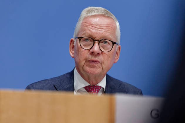 Normenkontrollrat zum Bürokratieabbau 2026-10-08 Deutschland, Berlin Bundespressekonferenz: Jahresbericht des Nationalen Normenkontrollrats (NKR) zum Bürokratieabbau. Im Bild Lutz Goebel, Vorsitzender des Nationalen Normenkontrollrats.