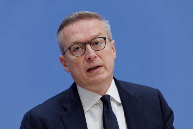 Normenkontrollrat zum Bürokratieabbau 2026-10-08 Deutschland, Berlin Bundespressekonferenz: Jahresbericht des Nationalen Normenkontrollrats (NKR) zum Bürokratieabbau. Im Bild Dr. Karsten Wildberger (CDU), Bundesminister für Digitalisierung und Staatsmodernisierung.