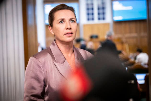 Denmark Opening Debate Denmarks Prime Minister Mette Frederiksen answers questions after the opening debate of the Danish Parliament, Folketinget, at Christiansborg Castle in Copenhagen, Thursday, October 8, 2026. (Photo: Nils Meilvang Scanpix 2026) , Copenhagen Denmark Copyright: NILSxMEILVANG NilsxMeilvangx spdk20261008-192303-L