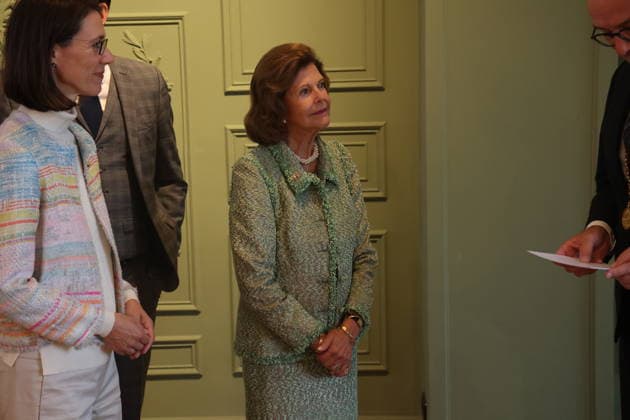 Bettina Gräfin Bernadotte, Björn Graf Bernadotte, Königin Silvia von Schweden und Uli Burchhardt beim Jubiläum der Mentor-Stiftung auf der Insel Mainau. Mainau, 08.10.2026 Copyright: xAgenturxMatthiasxWehnertx xM.xGränzdörferx