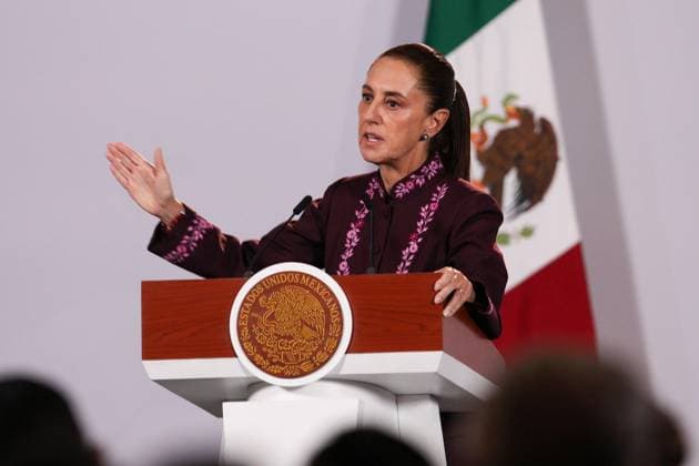 October 8, 2026: TO-45400- Ciudad de M& xe9;xico. 2026-10 -08. Claudia Sheinbaum Pardo, President of Mexico, during the daily morning press conference in the Treasury Room of the National Palace in Mexico City. Alejandro God& xcd;nez Clasos.com.mx  - ZUMAcs4_ 20261008_faa_cs4_005 Copyright: xAlejandroxGod& Xed;Nezx
