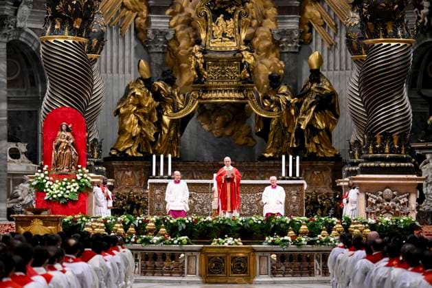 ITALY - POPE - VATICAN-2026 10 8 Italy, Rome, Vatican, 2026 10 8 Pope Leo XIV officiates the holy mass for the inauguration of the academic year of the pontifical universities at the St. Peter s Basilica in the Vatican. EDITORIAL USE ONLY - NO BOOKS Copyright: xVATICANxMEDIA xCatholicxPressxPhotox