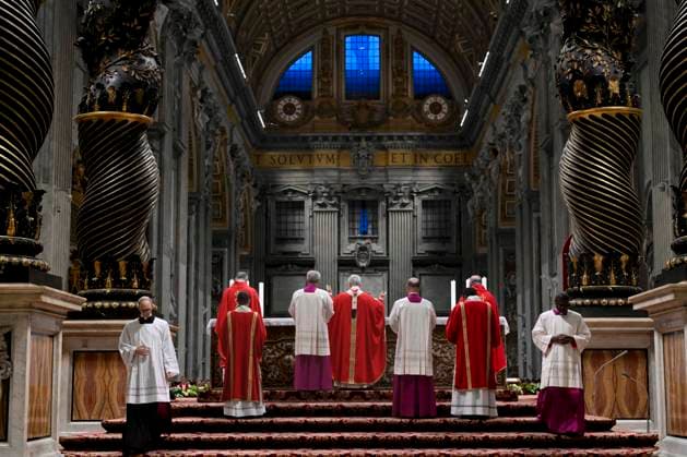 ITALY - POPE - VATICAN-2026 10 8 Italy, Rome, Vatican, 2026 10 8 Pope Leo XIV officiates the holy mass for the inauguration of the academic year of the pontifical universities at the St. Peter s Basilica in the Vatican. EDITORIAL USE ONLY - NO BOOKS Copyright: xVATICANxMEDIA xCatholicxPressxPhotox