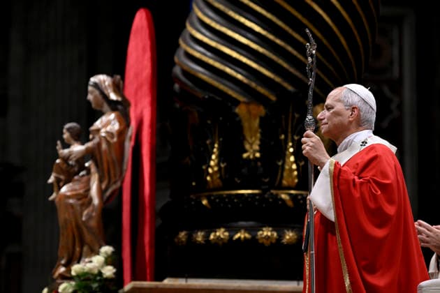 ITALY - POPE - VATICAN-2026 10 8 Italy, Rome, Vatican, 2026 10 8 Pope Leo XIV officiates the holy mass for the inauguration of the academic year of the pontifical universities at the St. Peter s Basilica in the Vatican. EDITORIAL USE ONLY - NO BOOKS Copyright: xVATICANxMEDIA xCatholicxPressxPhotox