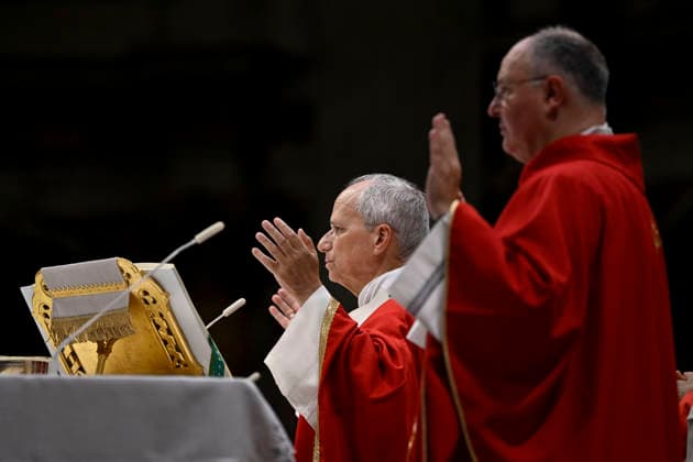 ITALY - POPE - VATICAN-2026 10 8 Italy, Rome, Vatican, 2026 10 8 Pope Leo XIV officiates the holy mass for the inauguration of the academic year of the pontifical universities at the St. Peter s Basilica in the Vatican. EDITORIAL USE ONLY - NO BOOKS Copyright: xVATICANxMEDIA xCatholicxPressxPhotox