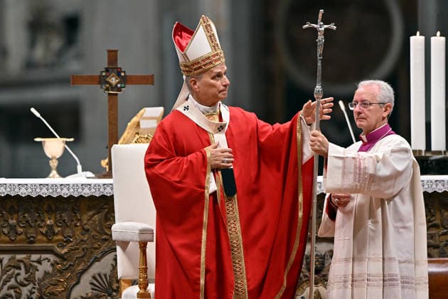 ROME - VATICAN - POPE - 2026 10 8 Italy, Rome, Vatican, 2026 10 8 Pope Leo XIV celebrates Holy Mass for the academic year at the Pontifical Universities in St Peter s Basilica in the Vatican . EDITORIAL USE ONLY - NO BOOKS Copyright: xx