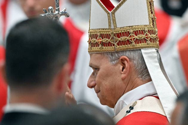 ROME - VATICAN - POPE - 2026 10 8 Italy, Rome, Vatican, 2026 10 8 Pope Leo XIV celebrates Holy Mass for the academic year at the Pontifical Universities in St Peter s Basilica in the Vatican . EDITORIAL USE ONLY - NO BOOKS Copyright: xx