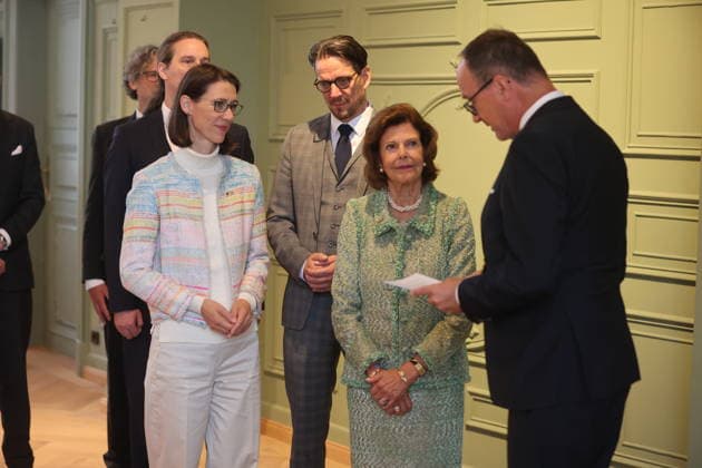 Bettina Gräfin Bernadotte, Björn Graf Bernadotte, Königin Silvia von Schweden und Uli Burchhardt beim Jubiläum der Mentor-Stiftung auf der Insel Mainau. Mainau, 08.10.2026 Copyright: xAgenturxMatthiasxWehnertx xM.xGränzdörferx