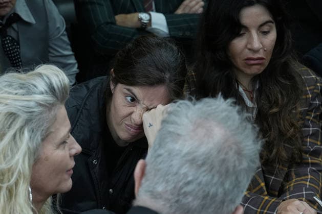 Closing arguments begin in the Maradona s death in Argentina SAN ISIDRO, ARGENTINA - OCTOBER 8: Dalma Maradona (C), daughter of Diego Maradona, reacts as prosecutors and plaintiff attorneys present their closing arguments before Oral Criminal Court No. 7 in San Isidro, Argentina on October 8, 2026. The trial has entered its final stage, with the accusing parties seeking severe penalties against seven medical professionals charged with homicide with eventual intent over allegations of negligent and indifferent medical care that contributed to Maradona’s death. Luciano Gonzalez Anadolu San Isidro Argentina. Editorial use only. Please get in touch for any other usage.  Copyright: x2026xAnadoluxLucianoxGonzalezx