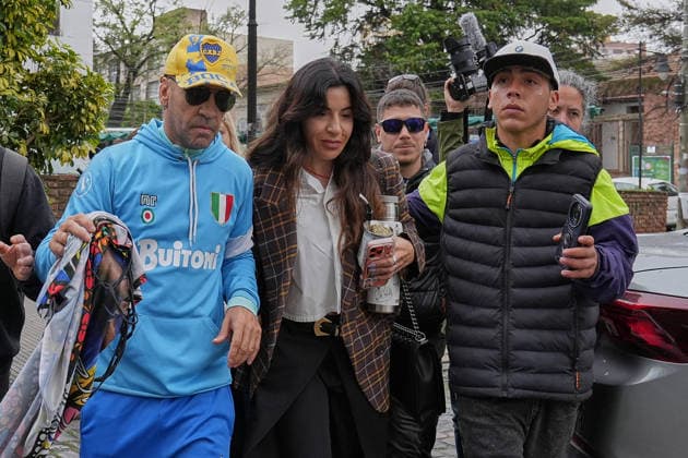 Closing arguments begin in the Maradona s death in Argentina SAN ISIDRO, ARGENTINA - OCTOBER 8: Maradona’s daughter Gianinna Maradona arrives at the courthouse as prosecutors and plaintiff attorneys present their closing arguments before Oral Criminal Court No. 7 in San Isidro, Argentina on October 8, 2026. The trial has entered its final stage, with the accusing parties seeking severe penalties against seven medical professionals charged with homicide with eventual intent over allegations of negligent and indifferent medical care that contributed to Maradona’s death. Luciano Gonzalez Anadolu San Isidro Argentina. Editorial use only. Please get in touch for any other usage.  Copyright: x2026xAnadoluxLucianoxGonzalezx