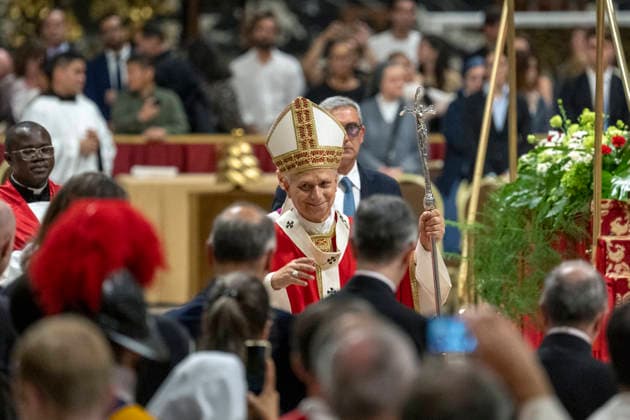 IPA89441147 - Italy, Rome, Vatican, October 8, 2026: Pope Leo XIV presides over Holy Mass for the inauguration of the academic year at the pontifical universities in St. Peter s Basilica in the Vatican. Photo by VATICAN MEDIA Catholic Press Photo  Copyright: xVATICANxMEDIA xCatholicxPressxPhotox xx IPA89441147