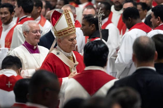 IPA89441164 - Italy, Rome, Vatican, October 8, 2026: Pope Leo XIV presides over Holy Mass for the inauguration of the academic year at the pontifical universities in St. Peter s Basilica in the Vatican. Photo by VATICAN MEDIA Catholic Press Photo  Copyright: xVATICANxMEDIA xCatholicxPressxPhotox xx IPA89441164