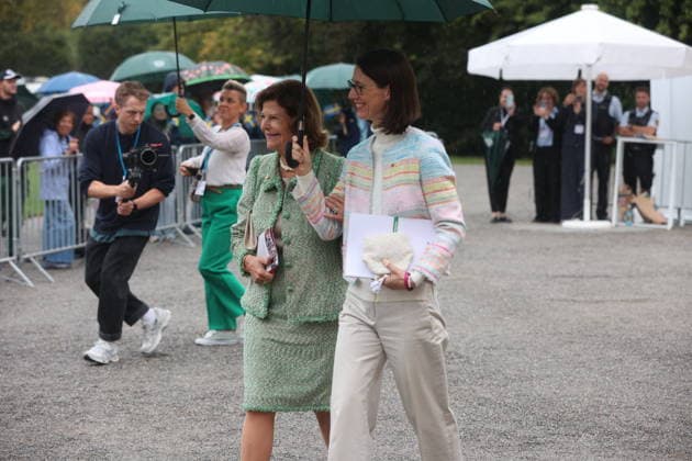 Königin Silvia von Schweden und Bettina Gräfin Bernadotte beim Jubiläum der Mentor-Stiftung auf der Insel Mainau. Mainau, 08.10.2026 Copyright: xAgenturxMatthiasxWehnertx xM.xGränzdörferx