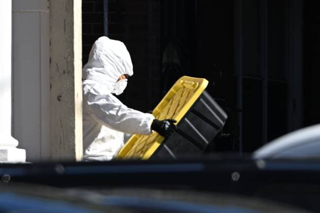 October 8, 2026, Philadelphia, Pennsylvania, USA: FBI agents seize several pieces of evidence from the home of Eugene Horsch on West Chew Avenue in Philadelphia, Pennsylvania, United States, on October 8, 2026. Several evidence boxes and bags including items were removed from the home. Authorities are investigating the property after linking it to at least seven missing women. Eugene Horsch is the son of the late Raymond R.C. Horsch. Philadelphia USA  - ZUMAs197 20261008_aaa_s197_097 Copyright: xKylexMazzax