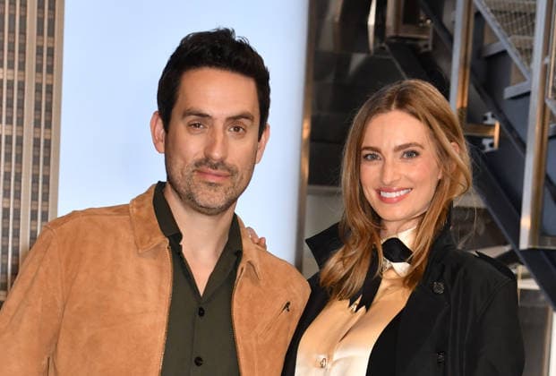 NEW YORK, NY- OCTOBER 8: Ed Weeks and Allegra Edwards at the Empire State Building to Celebrate the Premiere of CBS New Series, Eternally Yours on October 8, 2026 in New York City. Copyright: xmpi099 MediaPunchx