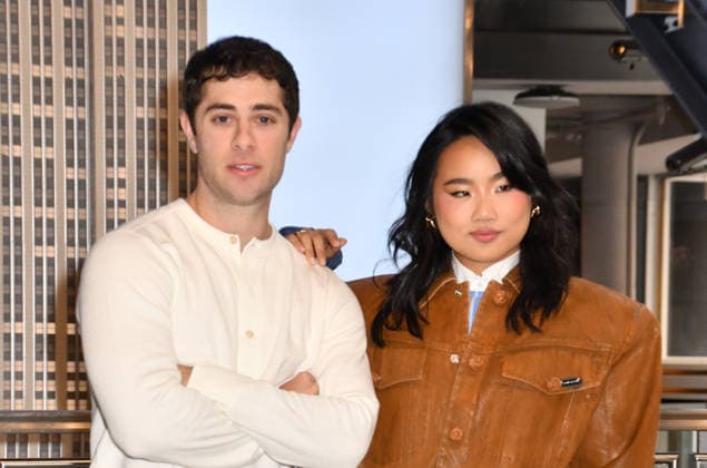 NEW YORK, NY- OCTOBER 8: Jaren Lewison and Helen J. Shen at the Empire State Building to Celebrate the Premiere of CBS New Series, Eternally Yours on October 8, 2026 in New York City. Copyright: xmpi099 MediaPunchx