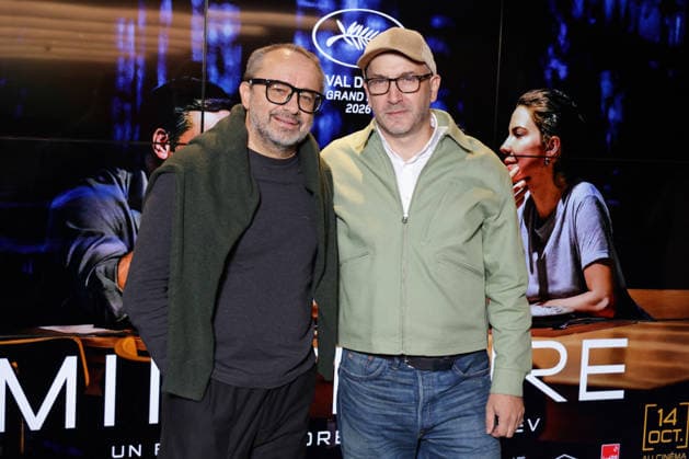 Exclusive - Minotaure Premiere - Paris Exclusive - Andrey Zvyagintsev and Evgueni Galperine attend the photocall for the premiere of The Minotaure held at the UGC Les Halles Cinema in Paris, France on October 8, 2026. Photo by David Boyer ABACAPRESS.COM Paris France  Copyright: xBoyerxDavid ABACAx