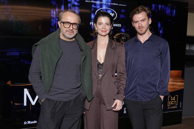 Exclusive - Minotaure Premiere - Paris Exclusive - Andrey Zvyagintsev, Iris Lebedeva and Yuriy Zavalnyouk attend the photocall for the premiere of The Minotaure held at the UGC Les Halles Cinema in Paris, France on October 8, 2026. Photo by David Boyer ABACAPRESS.COM Paris France  Copyright: xBoyerxDavid ABACAx