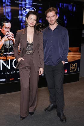 Exclusive - Minotaure Premiere - Paris Exclusive - Iris Lebedeva and Yuriy Zavalnyouk attend the photocall for the premiere of The Minotaure held at the UGC Les Halles Cinema in Paris, France on October 8, 2026. Photo by David Boyer ABACAPRESS.COM Paris France  Copyright: xBoyerxDavid ABACAx