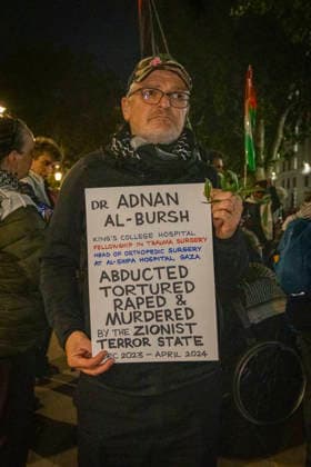 Pro-Palestine Silent Funeral Procession Central London, October 8, 2026 A pro-Palestine silent funeral procession took place in Central London, with demonstrators walking in silence to remember Palestinians killed in the conflict in Gaza. Participants carried Palestinian flags and placards, while some held a coffin and others carried effigies wrapped in burial shrouds, symbolising those killed in the conflict., Credit:Zak Irfan Avalon  Copyright: xZakxIrfanx xAvalonx 1141548414