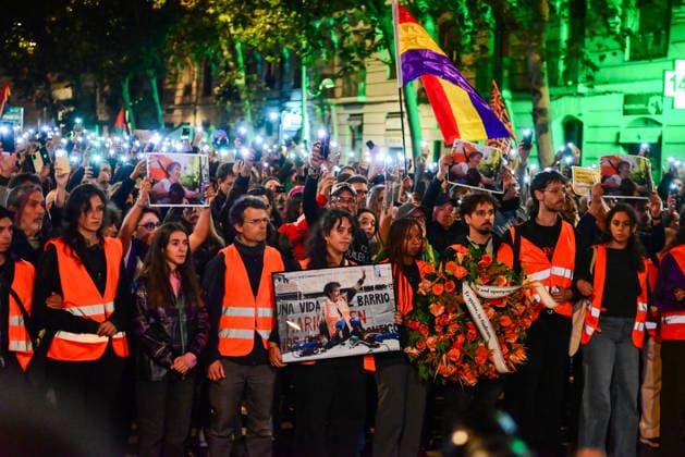 October 8, 2026, Madrid, Madrid, SPAIN: March in memory of Maricarmen, who died after being evicted from her home and became a symbol of the struggle for housing rights and against real-estate speculation. Madrid SPAIN - ZUMAz108 20261008_znp_z108_031 Copyright: xRichardxZubelzux