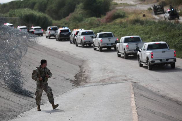 USA, Gemeinsame Sicherheitsübung von Mexiko und den USA an der Grenze bei El Paso und Ciudad Juarez