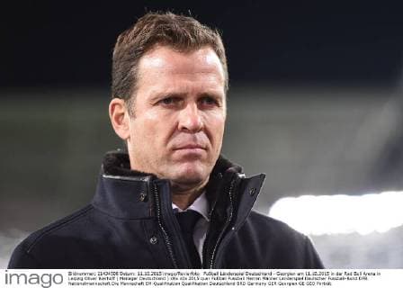 Fußball Länderspiel Deutschland - Georgien am 11.10.2015 in der Red Bull Arena in Leipzig Oliver Bierhoff ( Manager Deutschland ) xRx