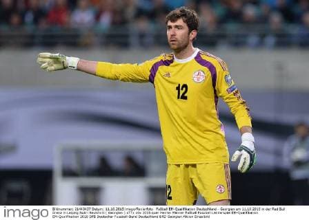 Fußball EM-Qualifikation Deutschland - Georgien am 11.10.2015 in der Red Bull Arena in Leipzig Nukri Revishvili ( Georgien ) xTTx