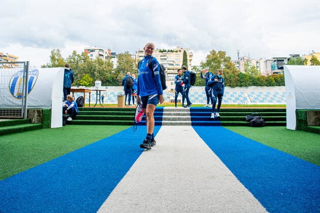 211123 Guro Bergsvand of the Norwegian women s national football team after a training session on November 23, 2021 in Tirana. Photo: Vegard Grott BILDBYRAN kod VG VG0203 bbeng fotboll football soccer fotball vm-kval kval fifa women s world cup qualifier qualifier träning practice training trening norge norway dam albania albanien Copyright: VEGARDxGRoTT BB211123VG038