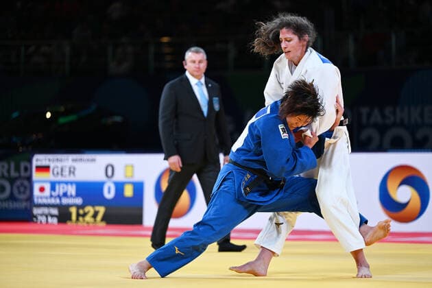 Shiho Tanaka (JPN), OCTOBER 10, 2022 - Judo : World Judo Championships Tashkent 2022 Women s -70kg quarterfinal match at Humo Arena in Tashkent, Uzbekistan. Noxthirdxpartyxsales (200867879)