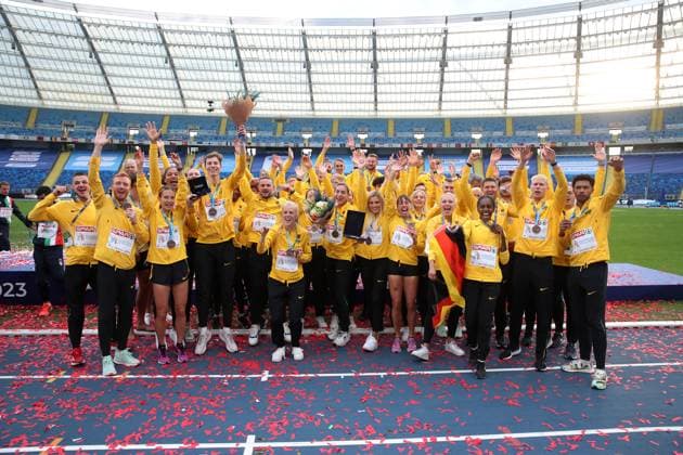 Bilder des Jahres 2023, Sport 06 Juni Sport Themen der Woche KW25 Sport Bilder des Tages Leichtathletik, athletics, Team Europameisterschaften, European Team Championships Super League 2023 ,1. Div Silesian stadium, Chorzow, Polen, 23.06.-25.06.2023, DLV Team,