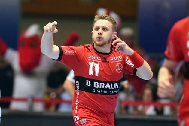 Jubel bei Dimitri Ignatow (MT Melsungen 11) , GER, MT Melsungen - Handball Verein Hamburg, Handball, 1. Bundesliga Maenner 3. Spieltag, Saison 2023-2024, 07.09.2023. GER, MT Melsungen - Handball Sport Verein Hamburg, Handball, 1. Bundesliga Maenner, 3. Spieltag, Saison 2023-2024, 07.09.2023 Kassel Copyright: xEibner-Pressefotox-xRolandxSippelx EP_RSL