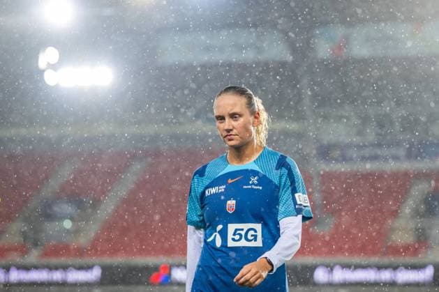 230921 Lisa Naalsund of the Norwegian women s national football team during a training session on September 21, 2023 in Oslo. Photo: Vegard Grott BILDBYRAN kod VG VG0524 bbeng fotboll football soccer fotball norge norway women dam nations league träning practice training trening Copyright: VEGARDxGRoTT BB230921VG058