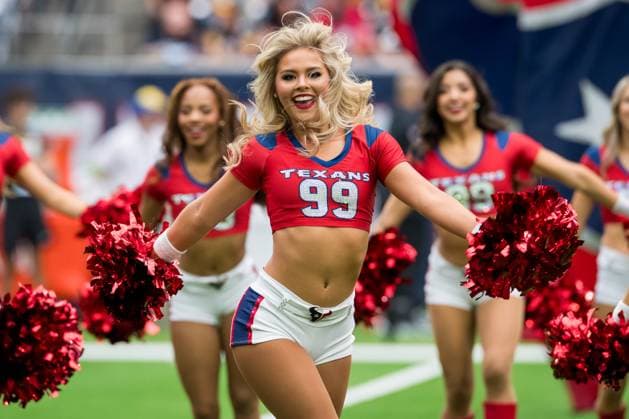 October 1, 2023: The Houston Texans cheerleaders perform during a game between the Pittsburgh Steelers and the Houston Texans in Houston, TX. .. CSM USA - ZUMAc04_ 20231001_zma_c04_231 Copyright: xTraskxSmithx