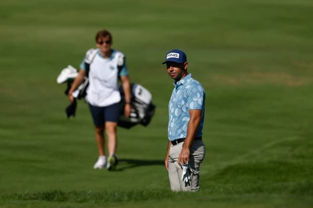 October 13, 2023, MADRID, MADRID, SPAIN: Sebastian Garcia of Spain in action during Acciona Open de Espana, Round 2, Golf tournament celebrated at Club de Campo on October 13, 2023, in Madrid, Spain. MADRID SPAIN - ZUMAa181 20231013_zaa_a181_128 Copyright: xOscarxJ.xBarrosox