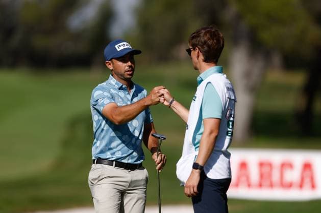 October 13, 2023, MADRID, MADRID, SPAIN: Sebastian Garcia of Spain in action during Acciona Open de Espana, Round 2, Golf tournament celebrated at Club de Campo on October 13, 2023, in Madrid, Spain. MADRID SPAIN - ZUMAa181 20231013_zaa_a181_132 Copyright: xOscarxJ.xBarrosox
