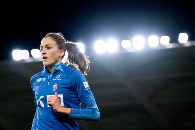 231030 Emma Stolen Godo of the Norwegian women s national football team during a training session on October 30, 2023 in Reims. Photo: Vegard Grott BILDBYRAN kod VG VG0549 bbeng fotboll football soccer fotball norge norway women dam nations league träning practice training trening Copyright: VEGARDxGRoTT BB231030VG013