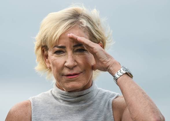 2023 WTA, Tennis Damen Finals - Final Day CANCUN, MEXICO - NOVEMBER 5: Chris Evert, an American former professional tennis player, on Day 8 of GNP Seguros WTA Finals Cancun 2023, part of the Hologic WTA Tour, on November 5, 2023, in Cancun, Quintana Roo, Mexico. Cancun Mexico Copyright: xArturxWidakx originalFilename:widak-2023wtaf231105_npMKM.jpg