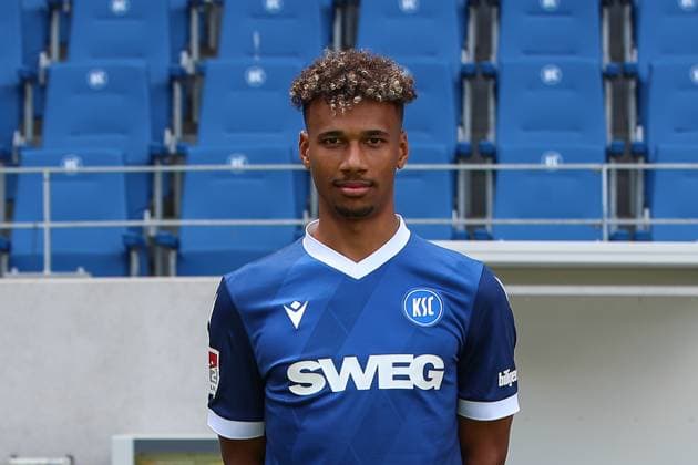Bambase Conte; Karlsruher SC 31 GER, Karlsruher SC, Fussball, 2. Bundesliga, Portraetermin 2024 2025, 18.07.2024 GER, Karlsruher SC, Fussball, 2. Bundesliga, Portraetermin 2024 2025, 18.07.2024 Karlsruhe Copyright: xEibner-Pressefoto JanxPrihodax EP_JPA